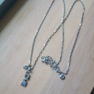 F Silver Love Pendant Necklace